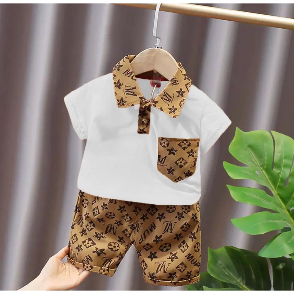 SETELAN BAJU ANAK LAKI LAKI DAN PEREMPUAN LV MOOP 1-5 TAHUN TERBARU // setelan baju anak keren impor