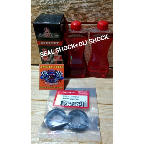 Paket hemat seal shock depan-seal debu-oli shock jumbo-grand-supra-beat-vario- pnp bebek matic honda
