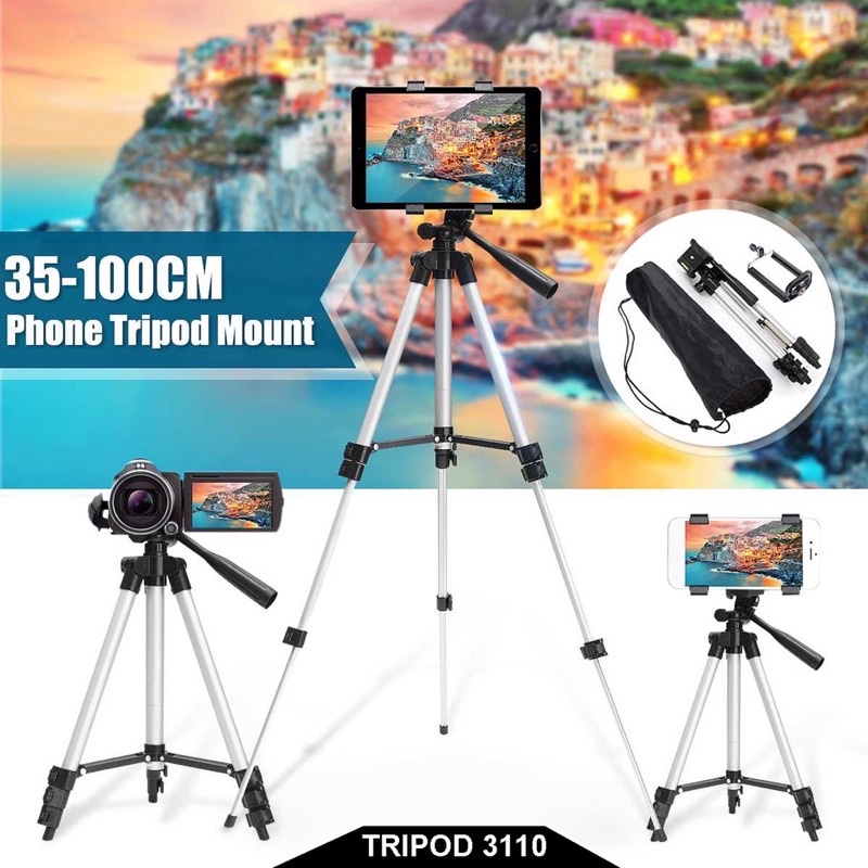 TRIPOD WF-3120 Lighweight Foldable Camera Mobile Tripod 1.3M