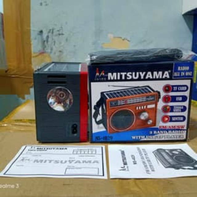 Speaker Radio Senter Tenaga Solar Cas batrai MS-4029 MITSUYAMA