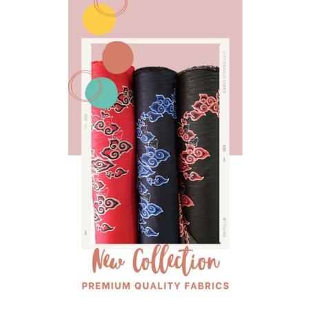 kain batik dobby motif Mega mendung terbaru