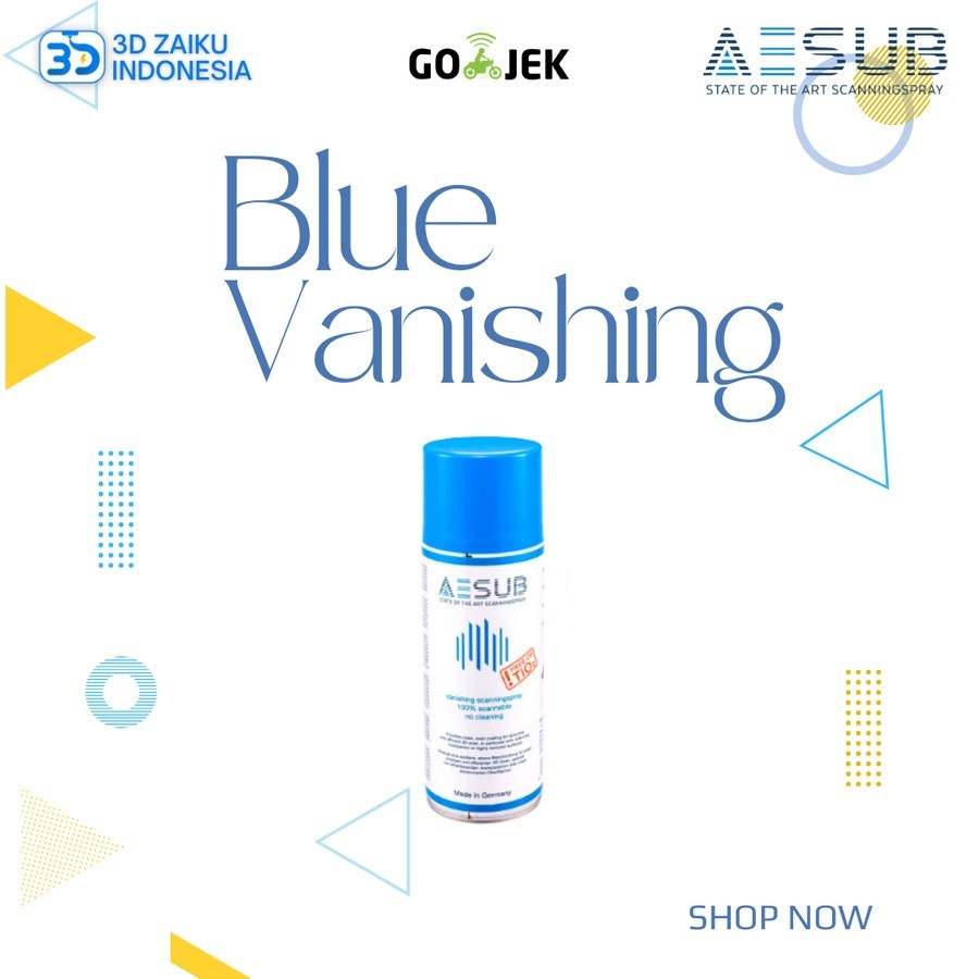 Original AESUB Blue Vanishing 3D Scanner Spray for Scan Shiny Part - 35 ml