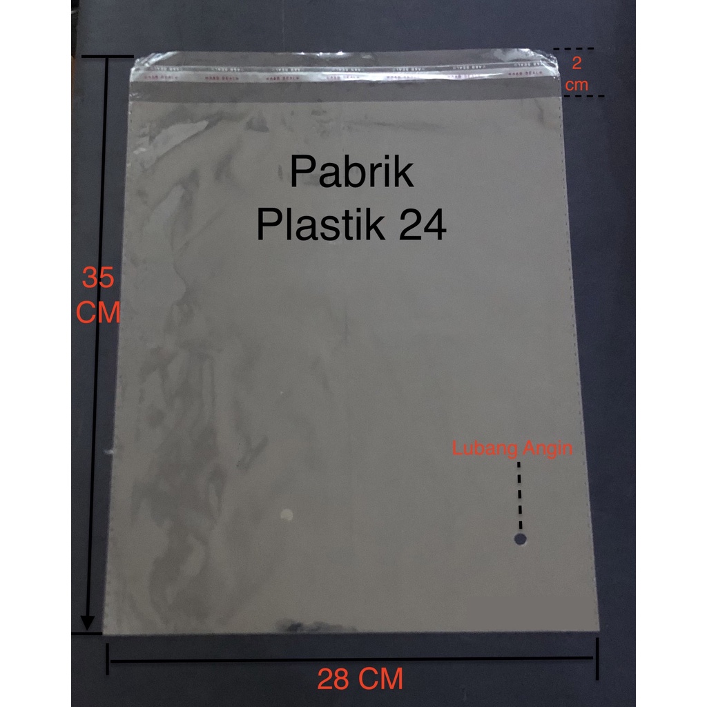 PLASTIK OPP TIPIS PER 500 25 x 35//28 x 35//28 x 37//30 x 37//30 x 40