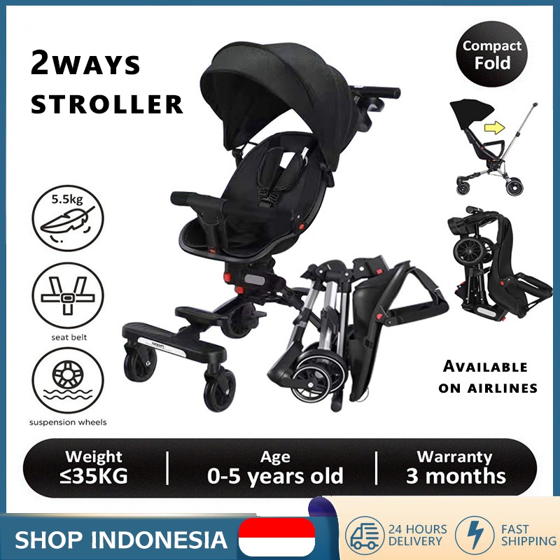 SWETY Stroller Baby 2 Way Travel Foldable