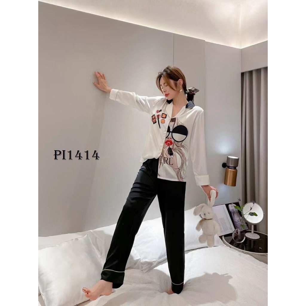 PIYAMA BAJU TIDUR WANiTA PP SUTRA KOREA PREMIUM PI1414