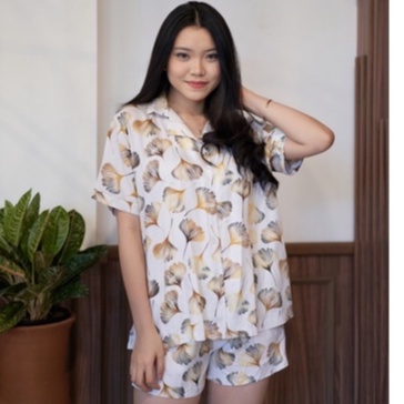 Cammomile 2102017 Piyama Pendek Krah 002-Cream V5