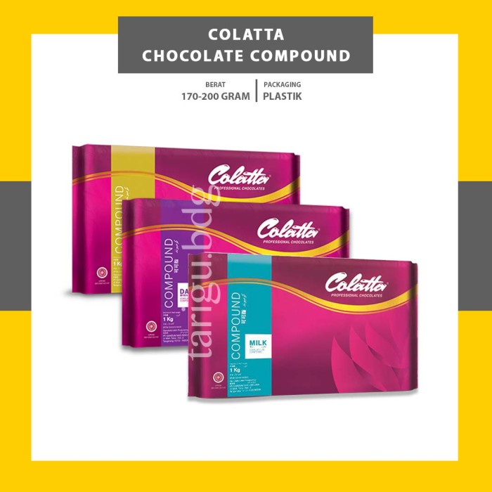 

Ht62D Collata Dark Chocolate Compound - Coklat Batang - Coklat Blok - Milk .Cc Ht52Hh