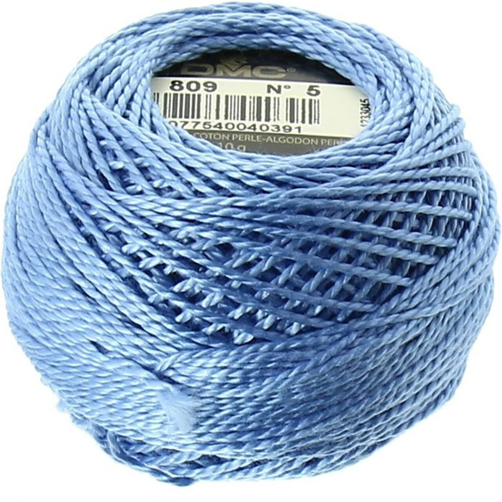 Benang Sulam DMC Art 116 Cotton Perle Pearl Ball Size 5 Kode 809
