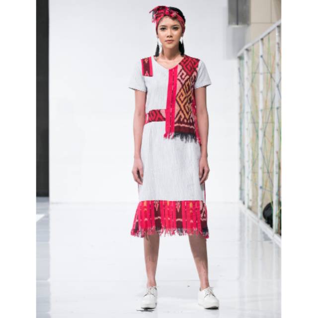 Dress tenun/ baju tenun/ dress lurik/ baju lurik / dress casual