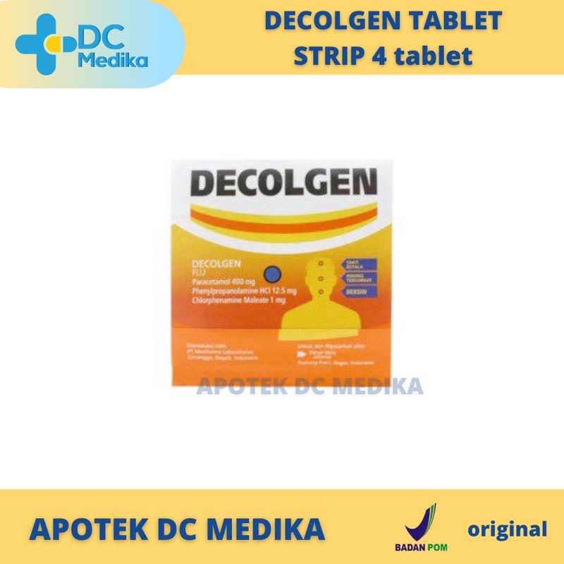 Decolgen tablet 4 tab / Obat flu dewasa / obat pilek