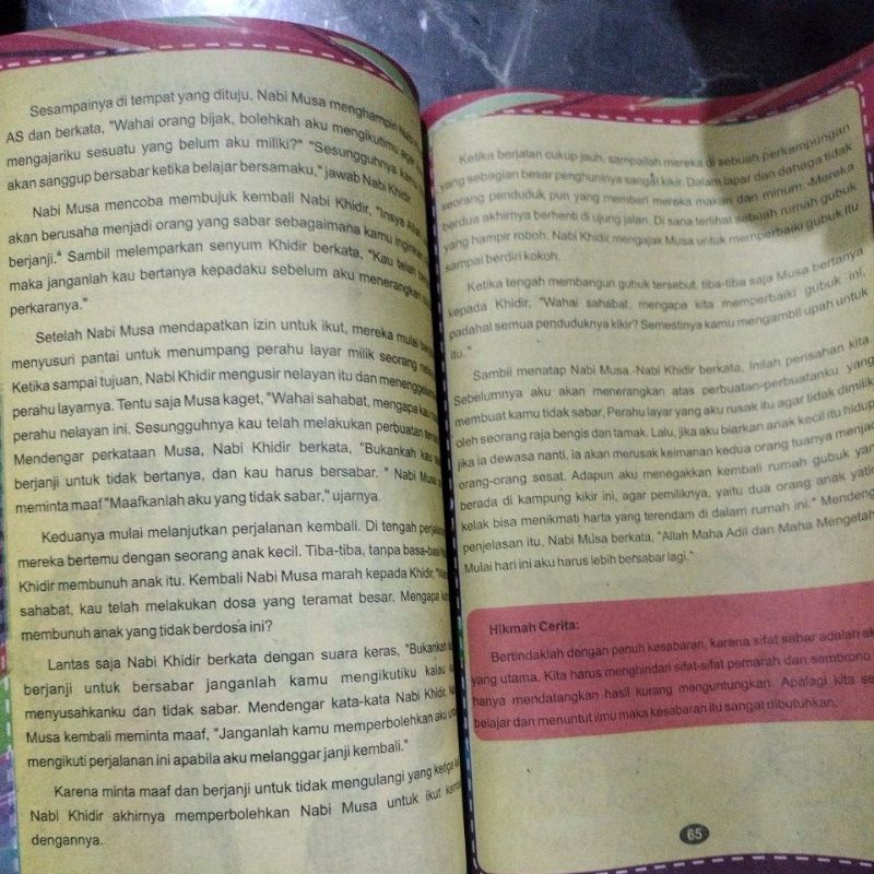 buku kumpulan 65  dongeng teladan anak muslim (15x24cm)