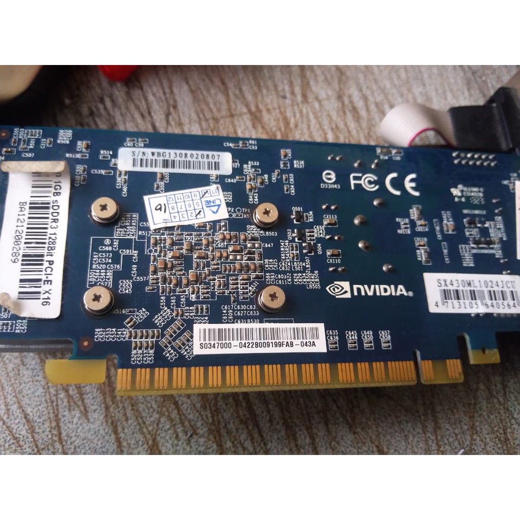 NVIDIA GForce GT430 1GB  DDR3 128Bit