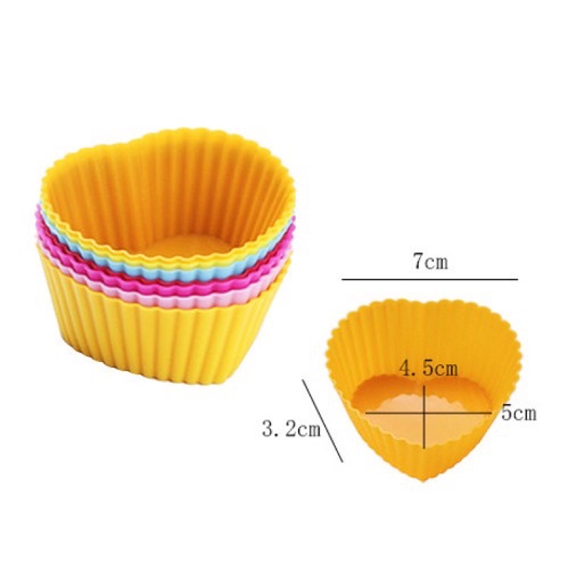 Cetakan Silicone Cupcake Muffin Silikon Cup Mangkok Silicone - Cetakan Cupcake Silikon