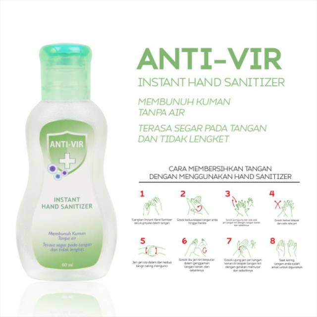 Fourfashion Hand Sanitizer Antiseptik Anti-Vir GEL 60ml