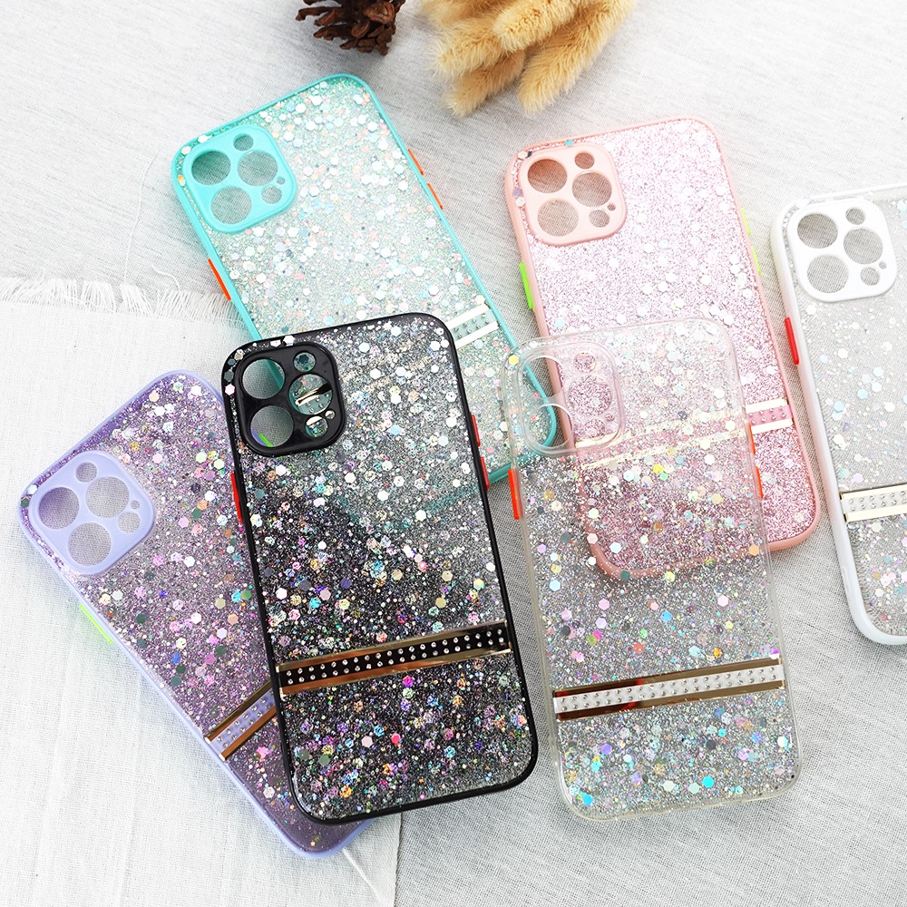 CASE GLITTER SAMSUNG A03S A22 4G A72 IPHONE XR 12 PRO 12 PRO MAX 13 13 PRO 13 PRO MAX OPPO A15 A74 4G A74 5G REALME C20 Y20 Y12S Y20 Y21S XIAOMI REDMI 10 REDMI 9T CASING GLITTER HARDCASE GLITTER