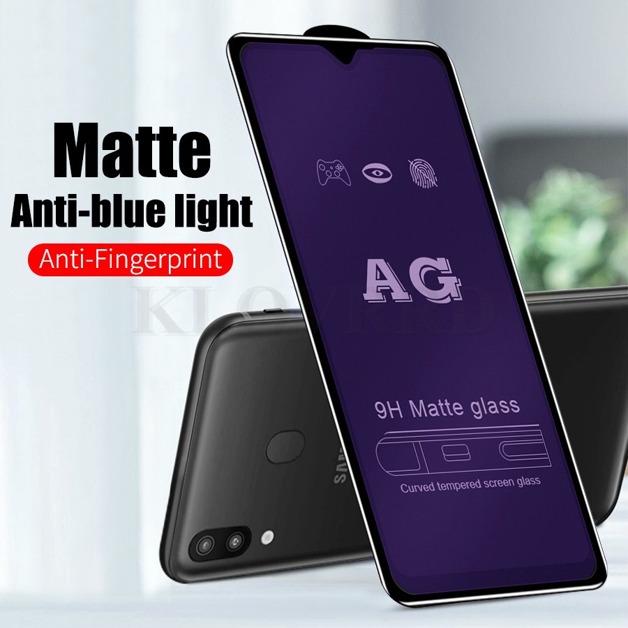 ANTI GORES BLUE LIGHT Realme 5 Pro Full Cover Tempered Glass Matte AG 5D