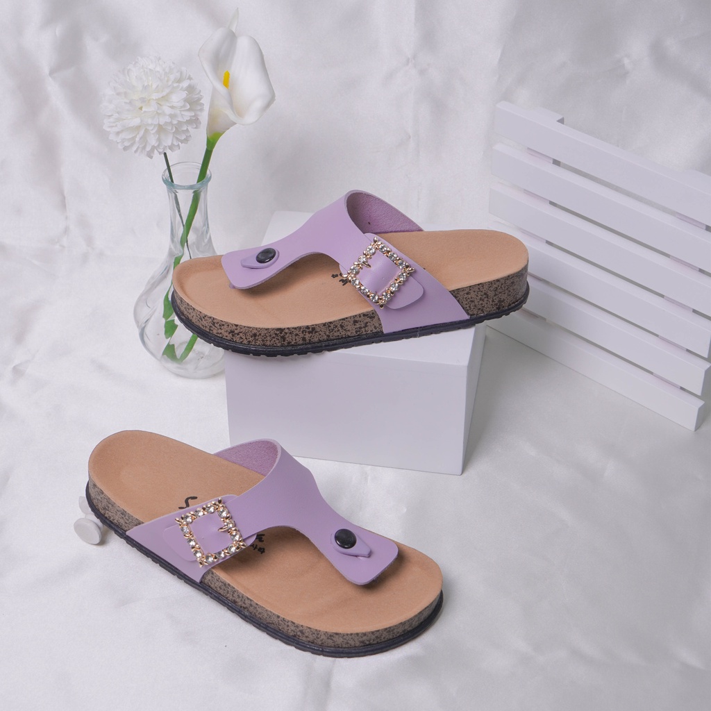 Sara Sara AUDY Sandal Jepit Wanita sandal selop cewek sandal gesper terbaru