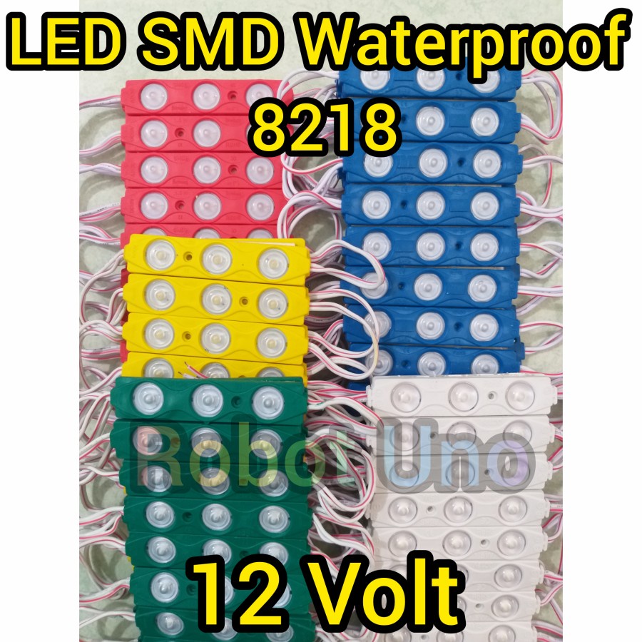 Modul LED SMD 8218 Waterproof 3 Led 12V