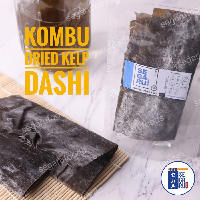 

TERBARU Kombu / Konbu / Dried Kelp Dashi / Rumput Laut Kering 50 gr