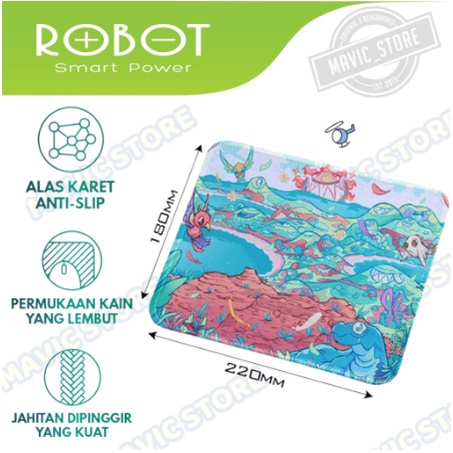 Mousepad Hitam Polos Original Robor RP01