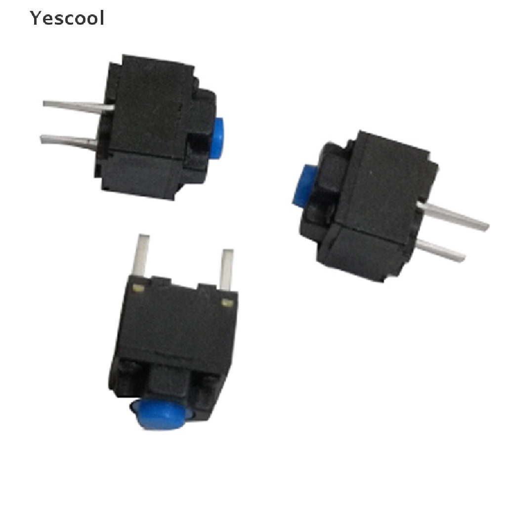 Yescool 10pcs Saklar Micro Switch Tekan Ukuran 6x6 X 7.3mm