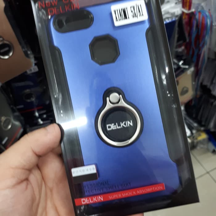 Hardcase 3 In 1 + Ring Xiaomi Mi5x MiA1 Mi 5x Mi A1 Hardcase Carbon Slim Cover