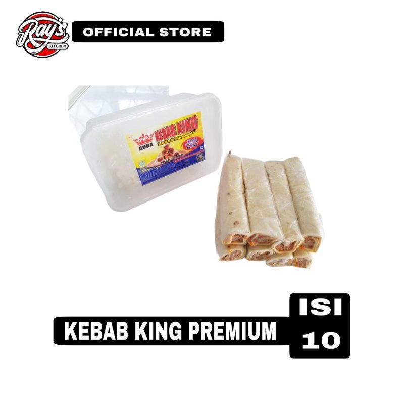 Kebab king Aura Panjang Nikmat isi 10pcs - Kebab Daging Sapi