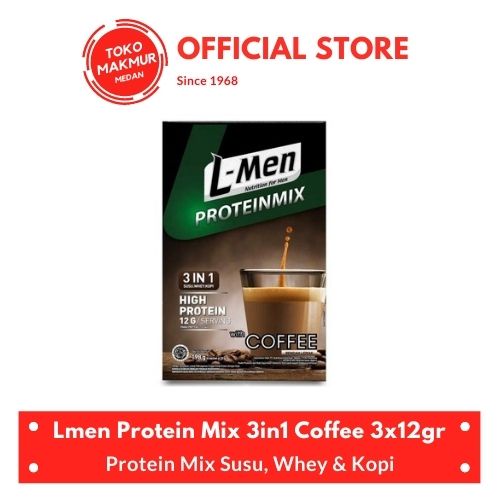 LMEN PROTEIN MIX COFFEE  33 GR ISI 6 SACHET