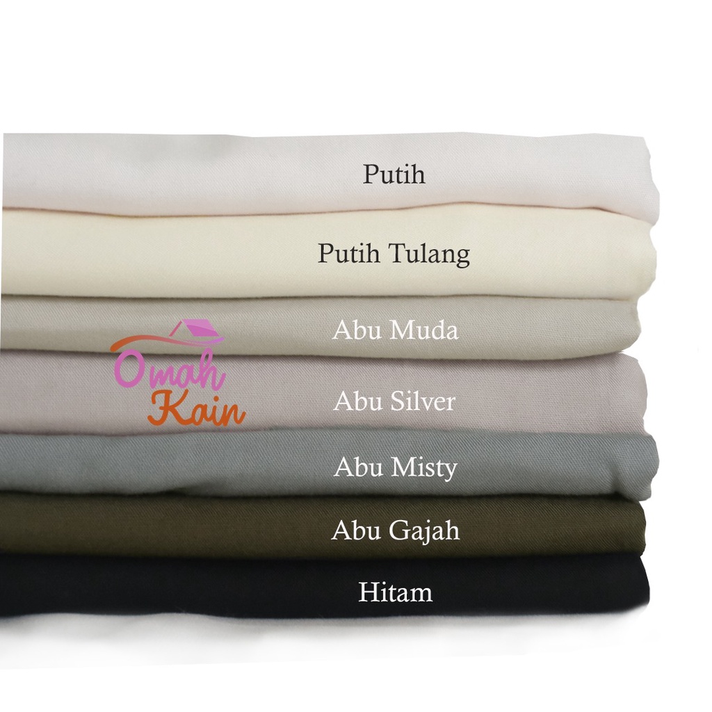 KAIN RAYON POLOS PREMIUM (TIDAK BERBULU, TIDAK NERAWANG, JATUH, ADEM, MEWAH)#omah kain