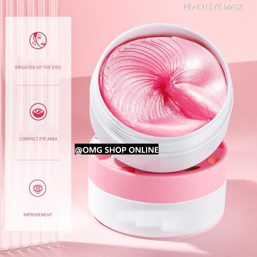 ❪NuR₳❫ [NEW] Isi 60 Lembar Termurah !!! Masker Mata Peach Pink / Masker Mata Panda Kantung / Masker 