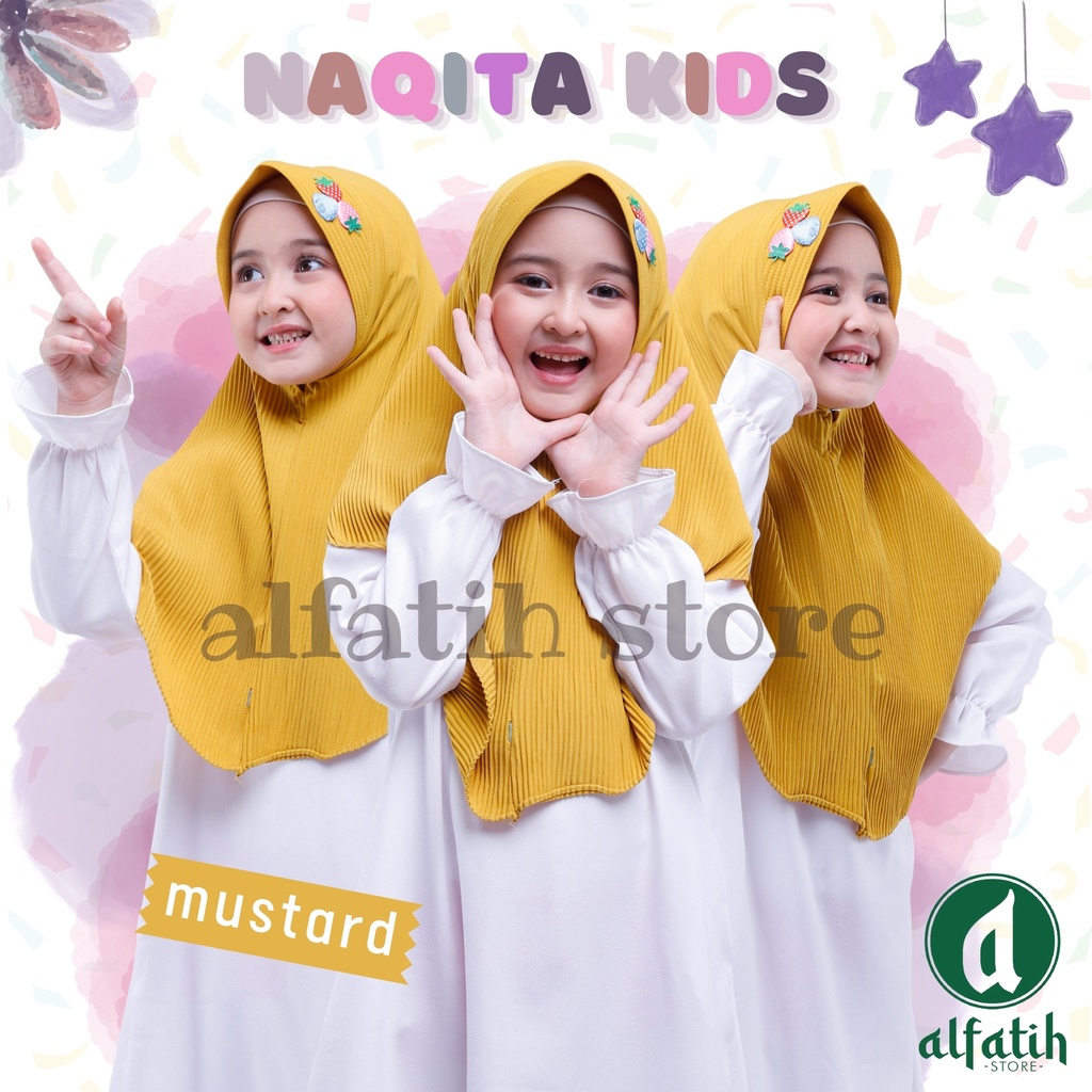 HIJAB ANAK PLISKET AISYA USIA 5-9 TAHUN