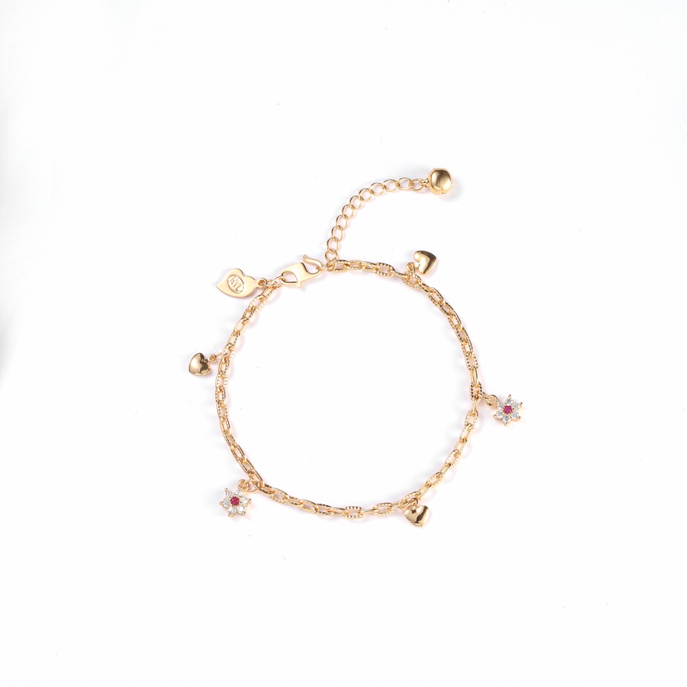 ♥️✅COD✨Gelang Titanium Wanita Rose Gold Aksesoris Fashion Cewek Gelang Serut Murah D216
