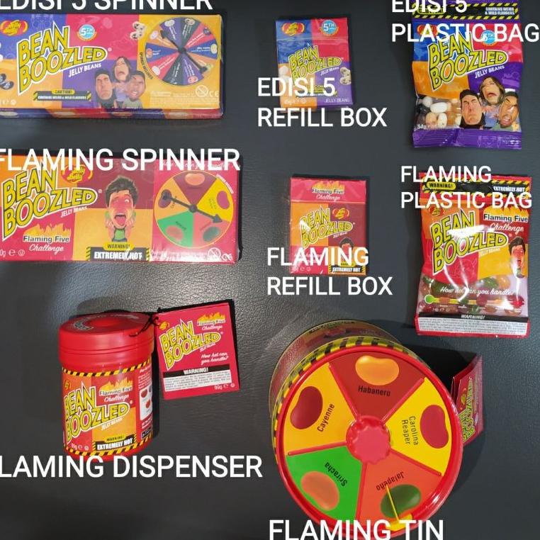 

(PROMO TIJ59) Bean Boozled edisi 5th refill / spinner / permen rasa aneh/Flaming/permen pedas ✷