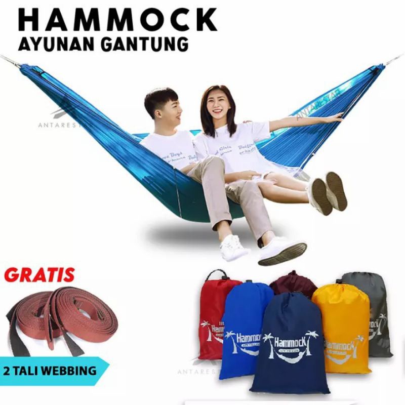 Hammock Tempat Tidur Ayunan Gantung Hamock Hemok