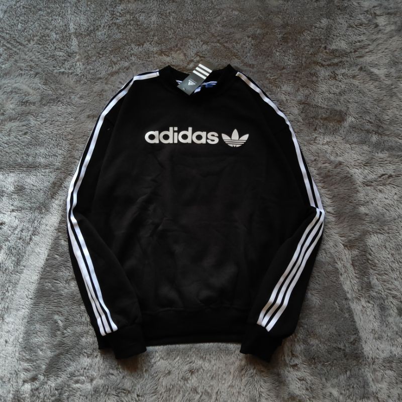 Sweater Crewneck Adidas Linear FullTag &amp; Lebel