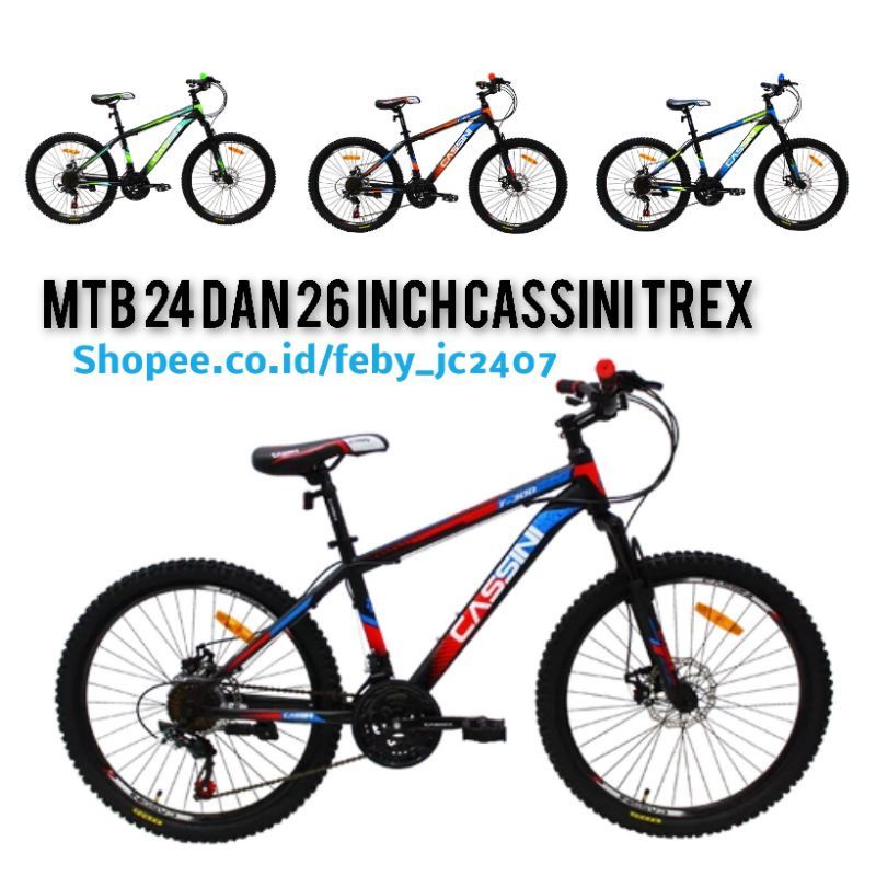 Sepeda Mtb 24 Cassini T 300 Ban 2.10