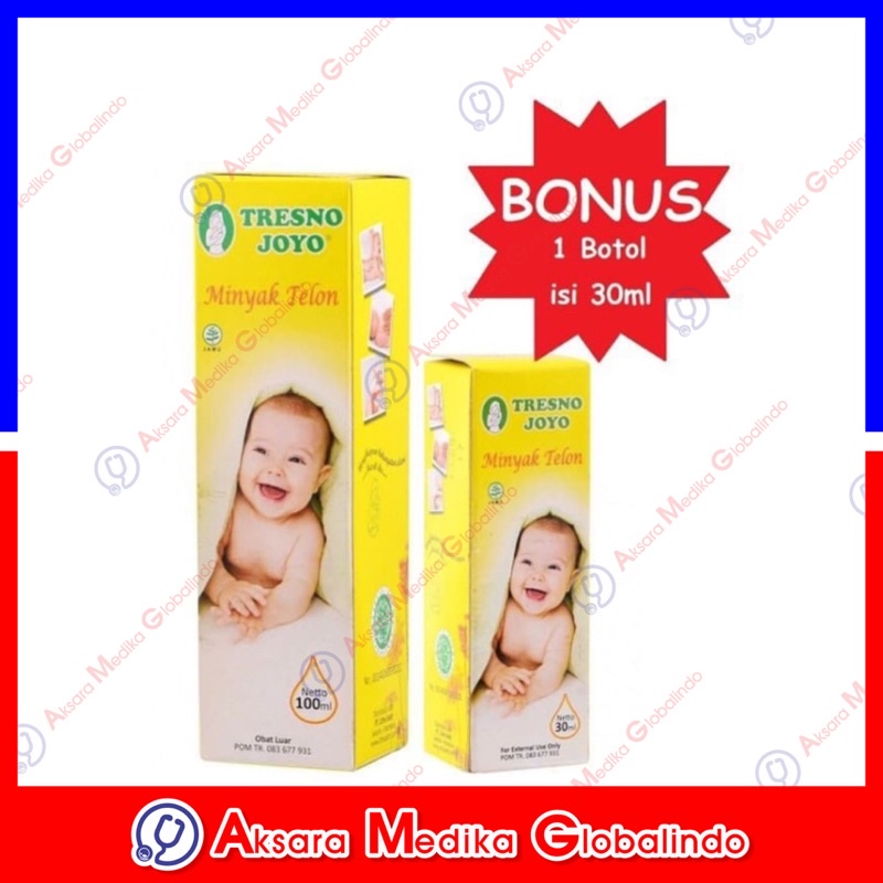 MINYAK TELON TRESNO JOYO 100ML FREE 30ML MINYAK TELON BAYI