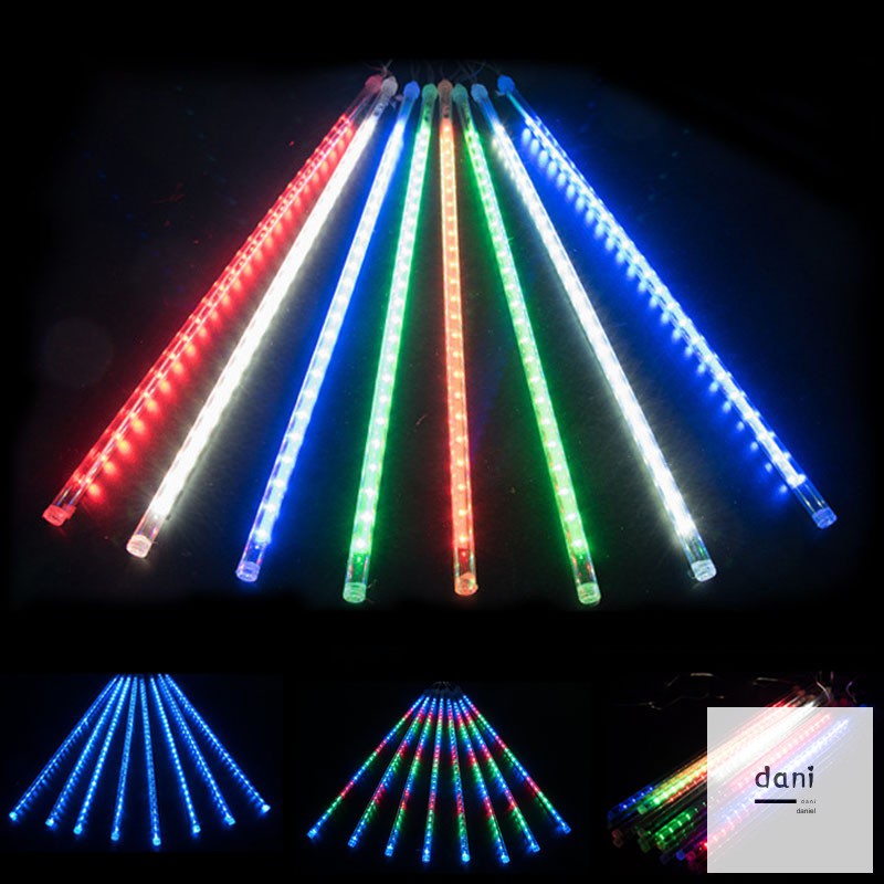 8 Tube Lampu LED Model Hujan Meteor Efek Salju untuk ...