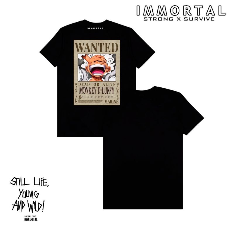 Kaos tshirt anime one piece luffy bounty