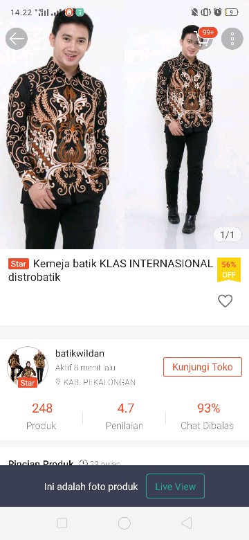 Kemeja Batik Klas Internasional Distrobatik