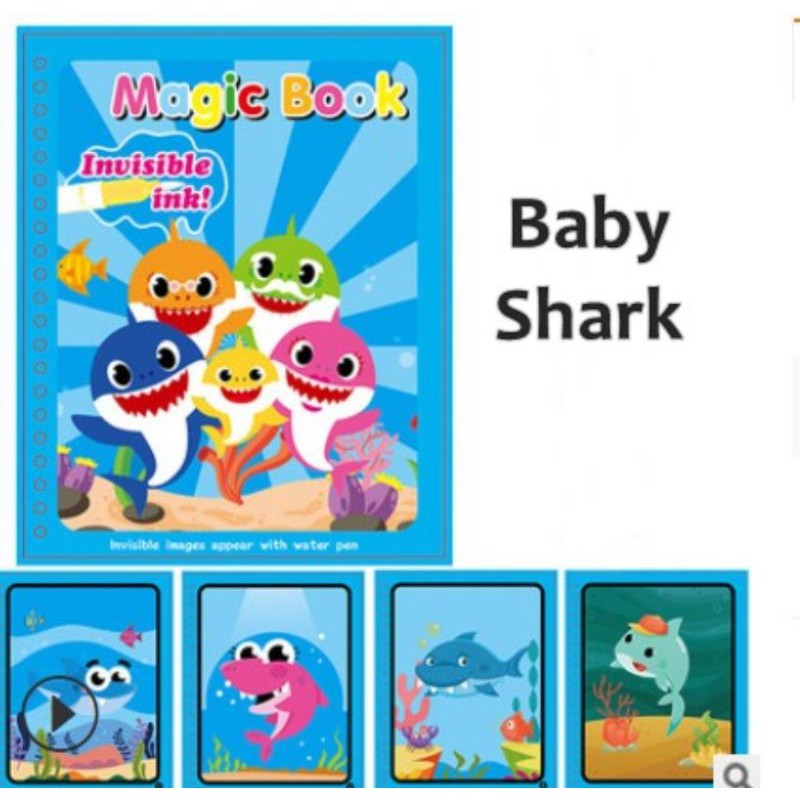 LYSASHOP - MAGIC WATER BOOK / BUKU AJAIB MEWARNAI ANAK GAMBAR MAINAN EDUKASI ANAK-8