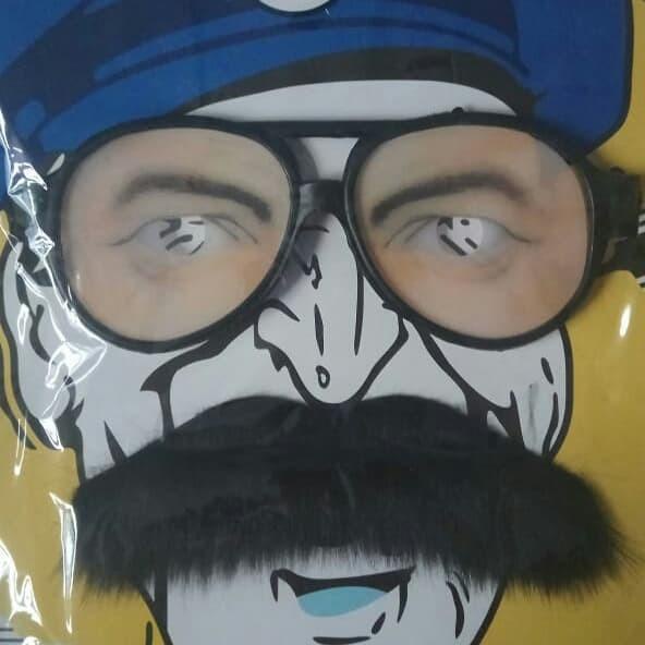 mainan kumis jenggot tempel palsu