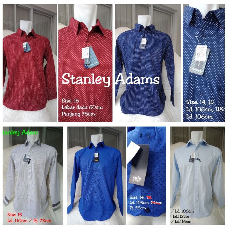 Kemeja Pria Stanley Adams Lengan Panjang