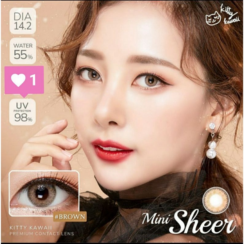 SOFTLENS MINI SHEER BROWN GREY NORMAL MINUS s.d -6.00