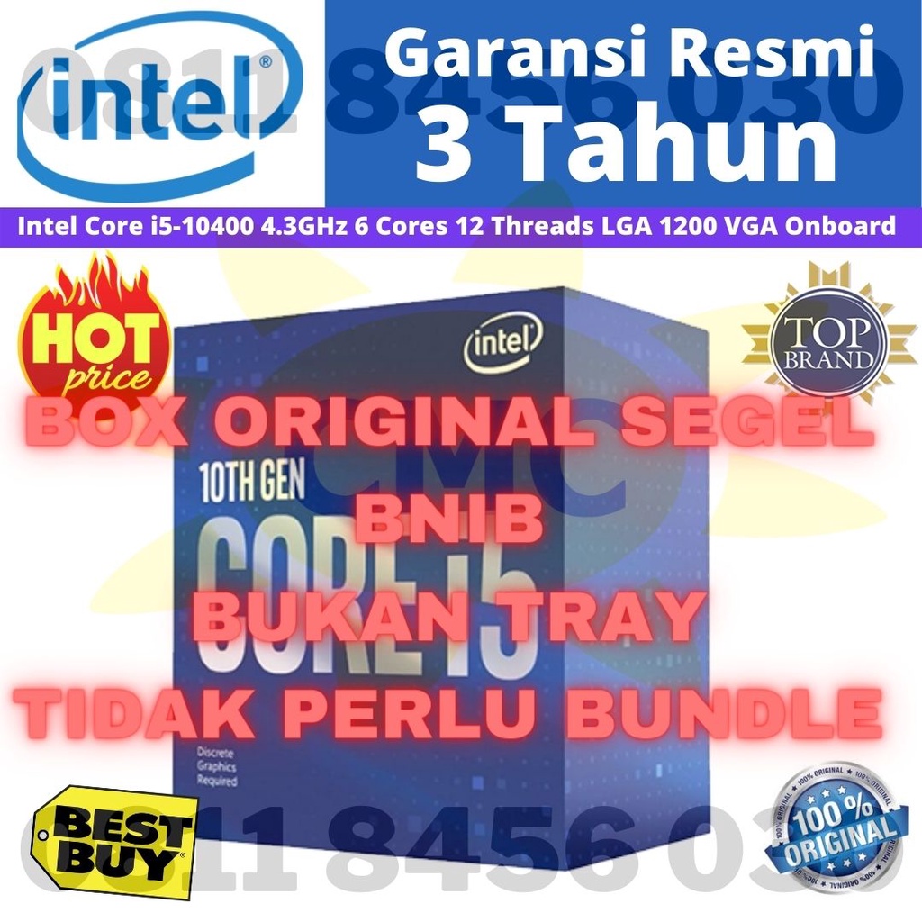 Intel Core i5 10400 2.9Ghz Up To 4.3Ghz Box LGA 1200