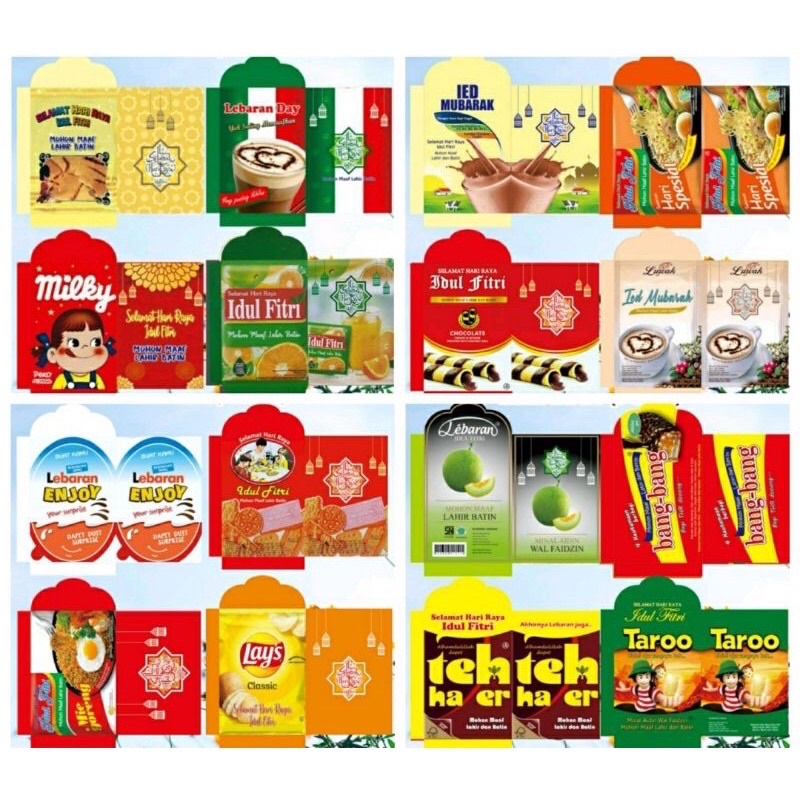 

Amplop Lebaran Snack Amplop Angpao Lebaran Motif Snack isi 10