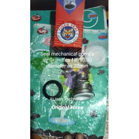 sil seal mechanical pompa air Grundfos NF 30.30 AS 22mm ORIGINAL KOREA