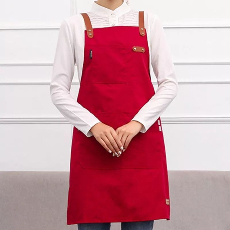 Apron waterproof celemek masak anti air  Pria Wanita Chef Pelayan Cafe waiter Original Handmade