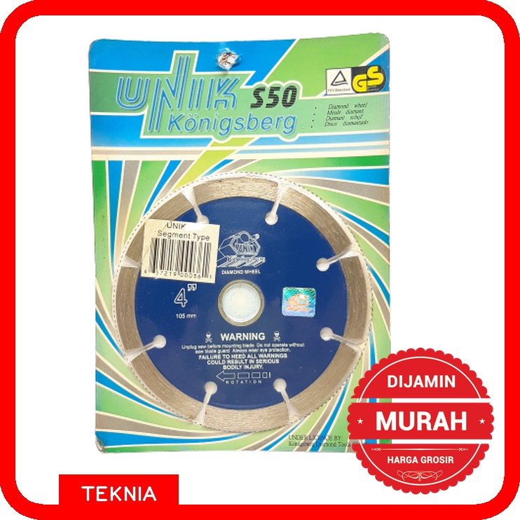 Diamond Wheel 4 Inch Kering UNIK KONIGSBERG - Mata Potong Keramik S50