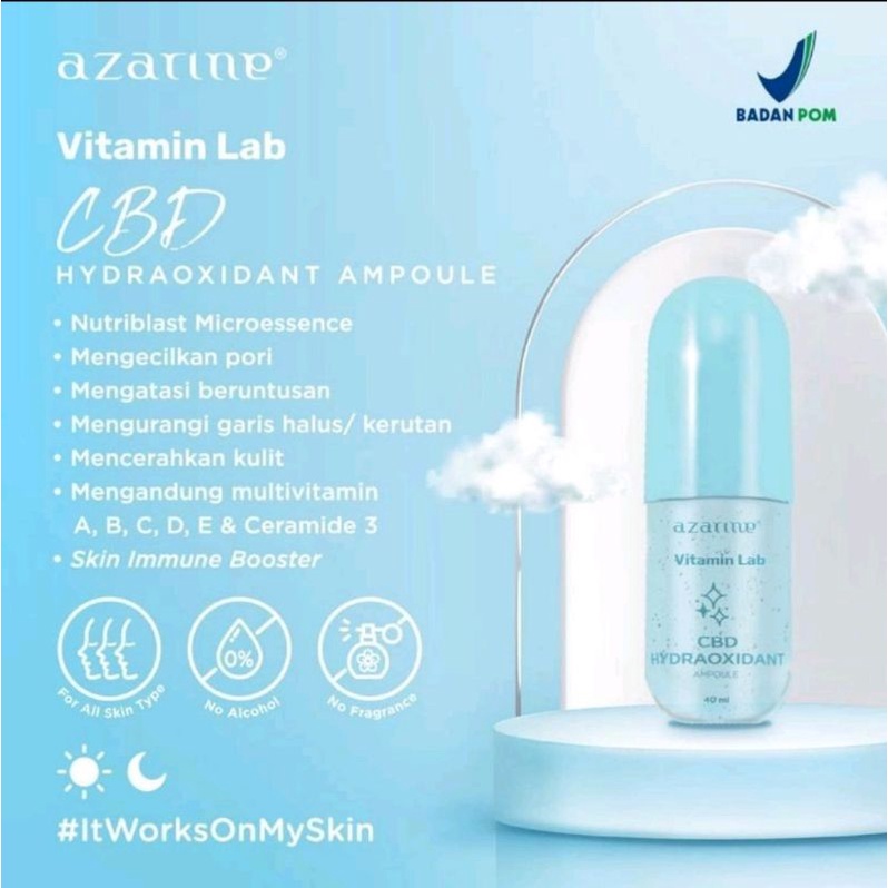 AZARINE Skinfit Essence Toner | Vitamin Lab CBD Hydraoxidant Ampoule | Bubble On Me Deep Mask